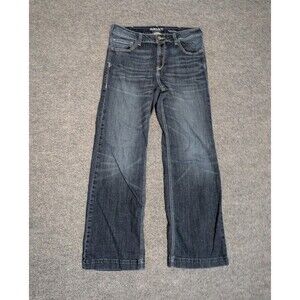 Ariat Trouser Flare Jeans Womens 32x33 Perfect Rise Western Denim Blue